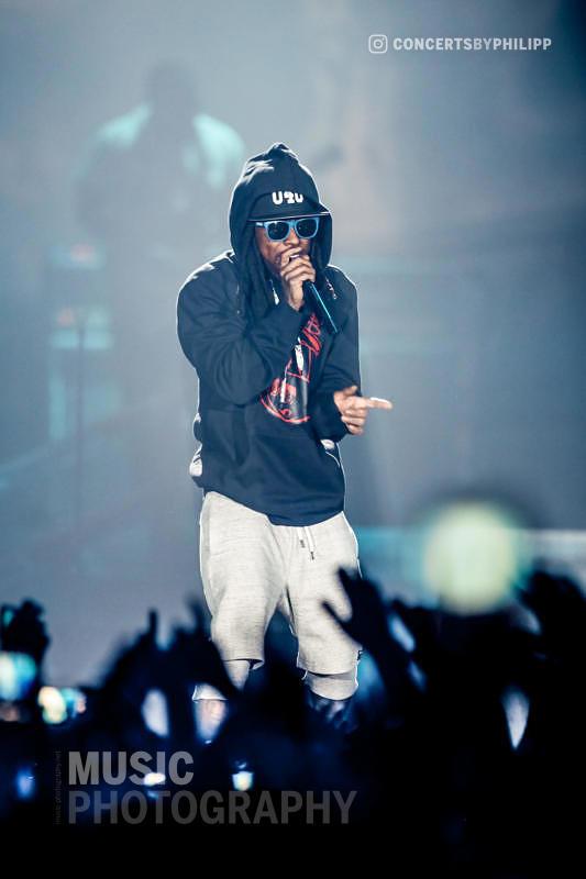Lil Wayne pictured live on stage in Hamburg, Sporthalle | © philipp.io