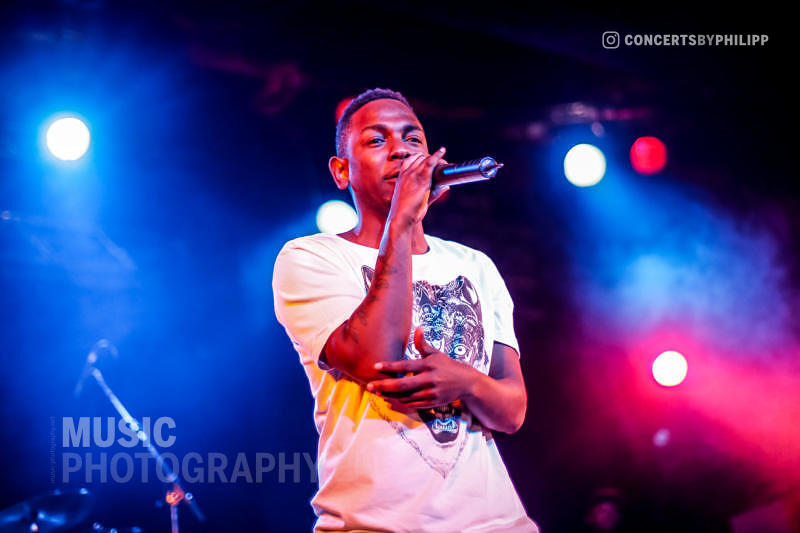Kendrick Lamar pictured live on stage in Hamburg, Große Freiheit 36 | © philipp.io